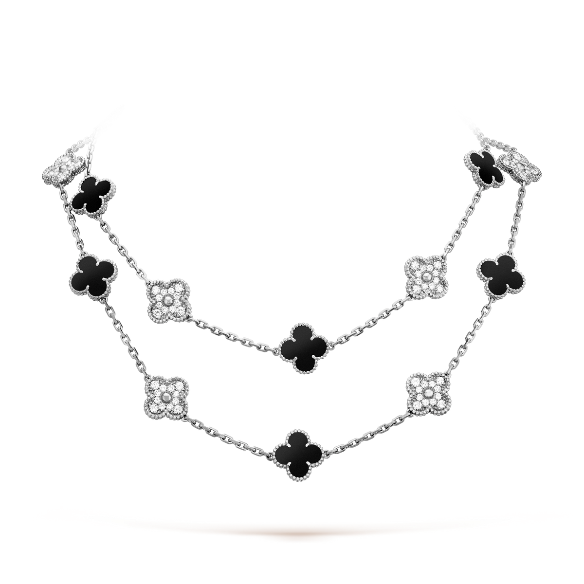{
  "Elowen jewelsry": "Elowen ジュエリー",
  "CLOVER 20 MOTIFS ONYX DIAMOND SILVER": "クローバー 20モチーフ オニキス ダイヤモンド シルバー"
}