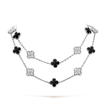 {
  "Elowen jewelsry": "Elowen ジュエリー",
  "CLOVER 20 MOTIFS ONYX DIAMOND SILVER": "クローバー 20モチーフ オニキス ダイヤモンド シルバー"
}