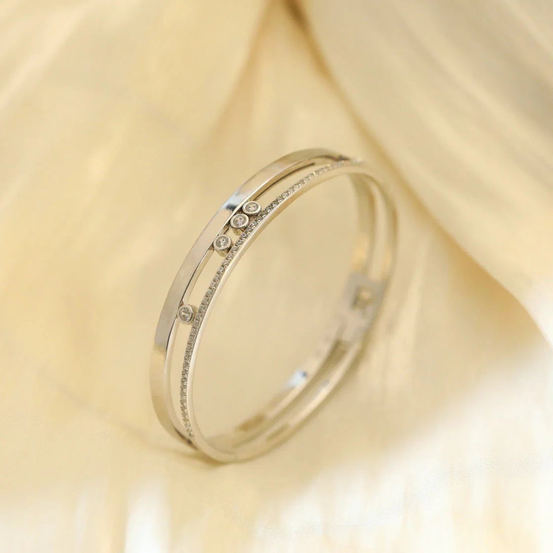 [Elowen jewelsry]Move Romane Diamond Bangle Bracelet