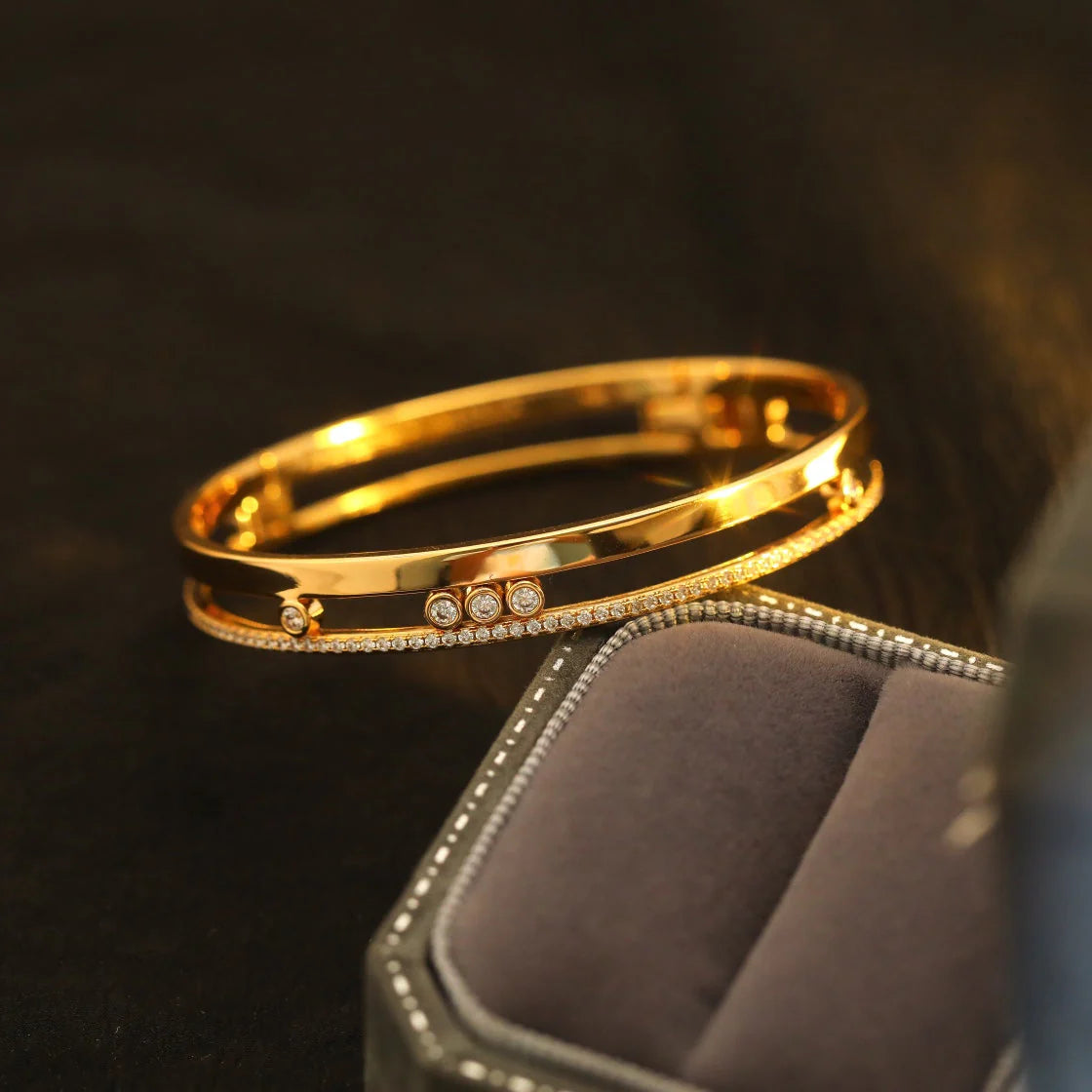 [Elowen jewelsry]Move Romane Diamond Bangle Bracelet