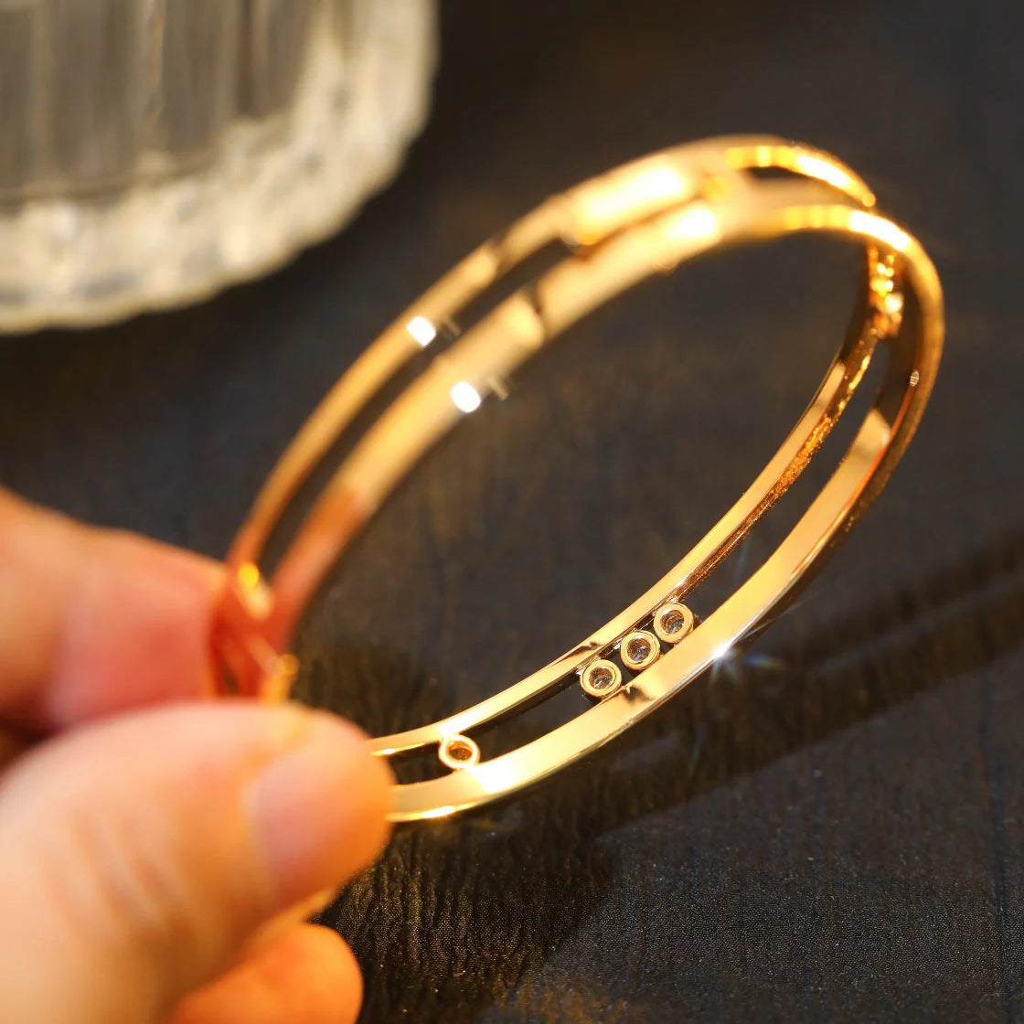 [Elowen jewelsry]Move Romane Diamond Bangle Bracelet
