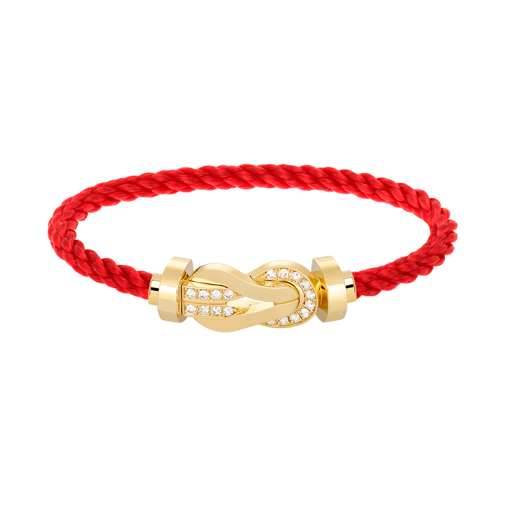 [Elowen jewelsry ]CHANCE LARGE 8 FIGURE BUCKLE HALF DIAMOND BRACELET GOLD