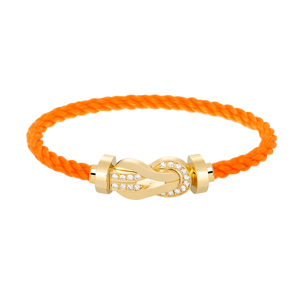 [Elowen jewelsry ]CHANCE LARGE 8 FIGURE BUCKLE HALF DIAMOND BRACELET GOLD