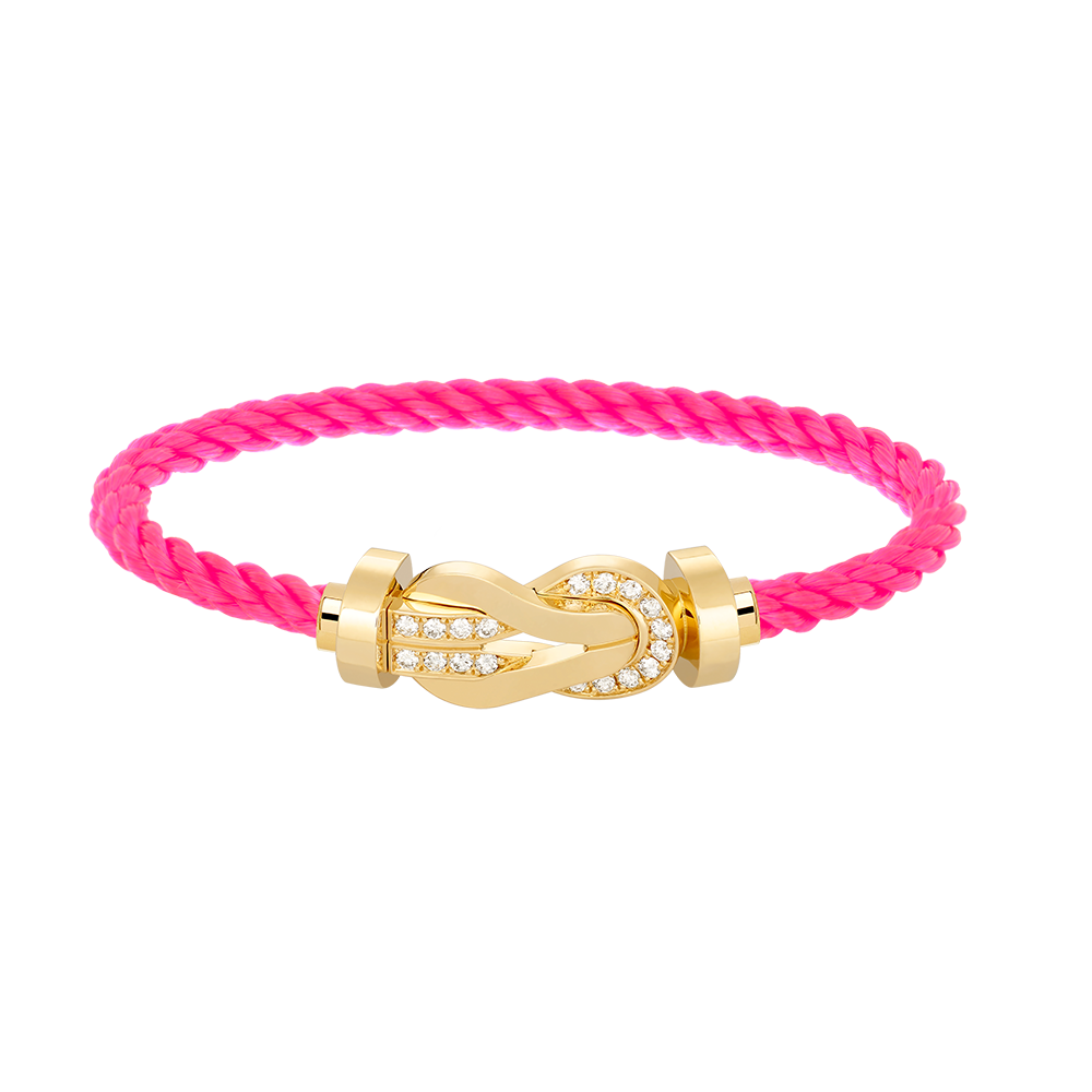[Elowen jewelsry ]CHANCE LARGE 8 FIGURE BUCKLE HALF DIAMOND BRACELET GOLD