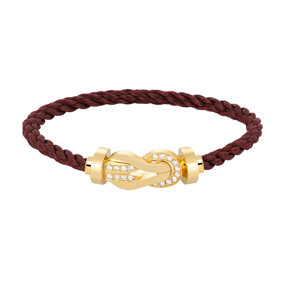 [Elowen jewelsry ]CHANCE LARGE 8 FIGURE BUCKLE HALF DIAMOND BRACELET GOLD