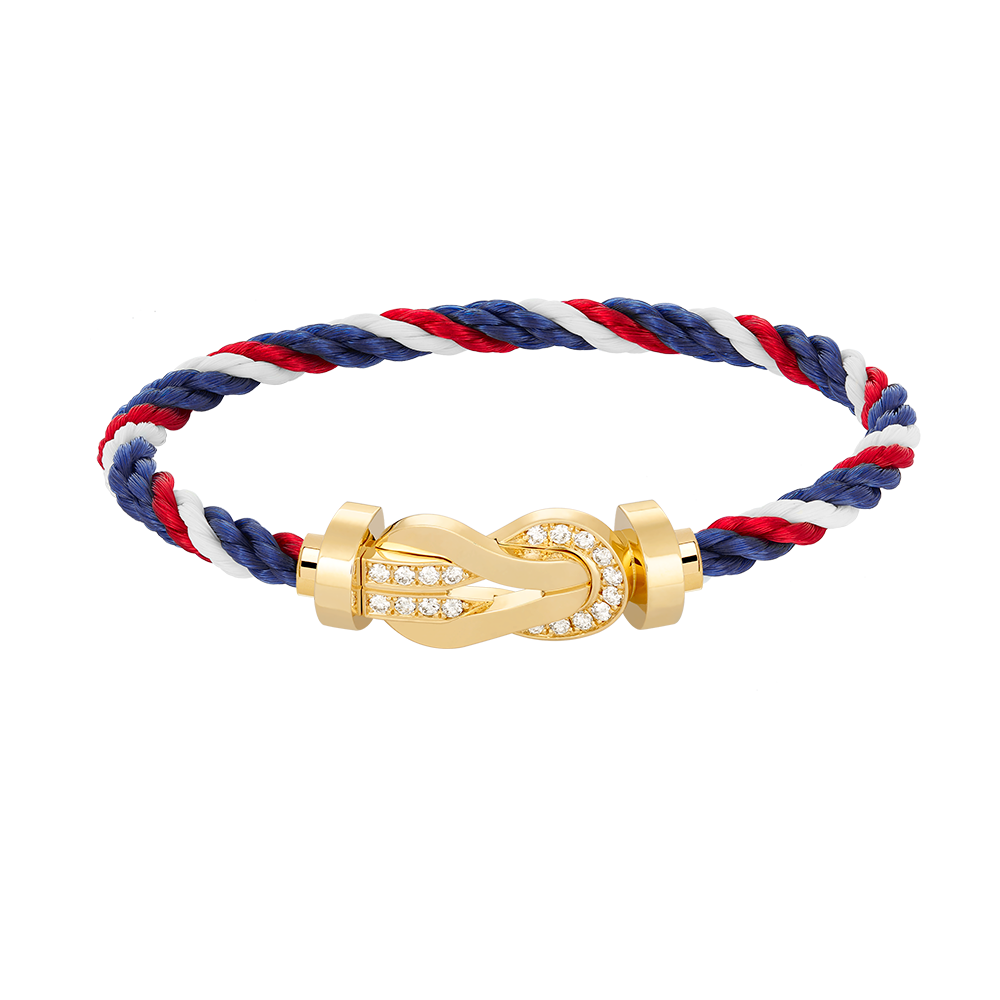 [Elowen jewelsry ]CHANCE LARGE 8 FIGURE BUCKLE HALF DIAMOND BRACELET GOLD