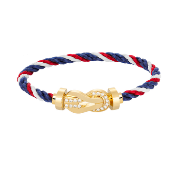 [Elowen jewelsry ]CHANCE LARGE 8 FIGURE BUCKLE HALF DIAMOND BRACELET GOLD
