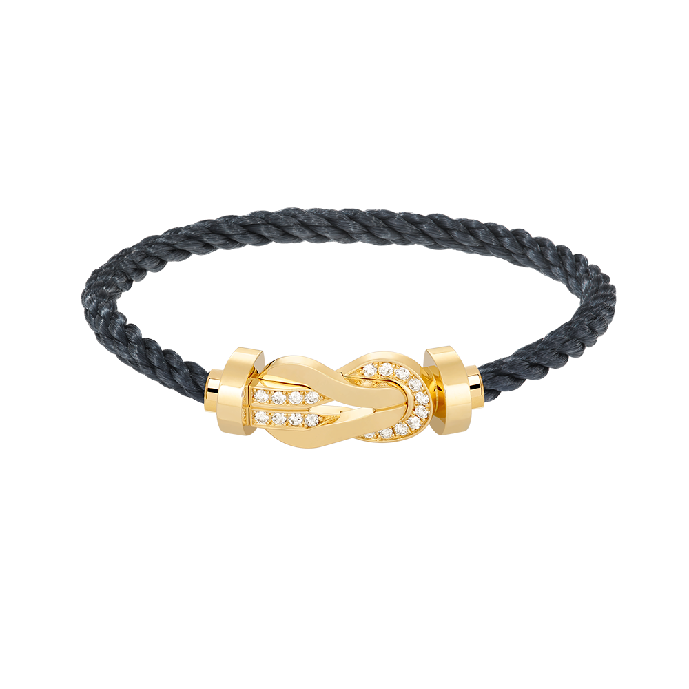 [Elowen jewelsry ]CHANCE LARGE 8 FIGURE BUCKLE HALF DIAMOND BRACELET GOLD