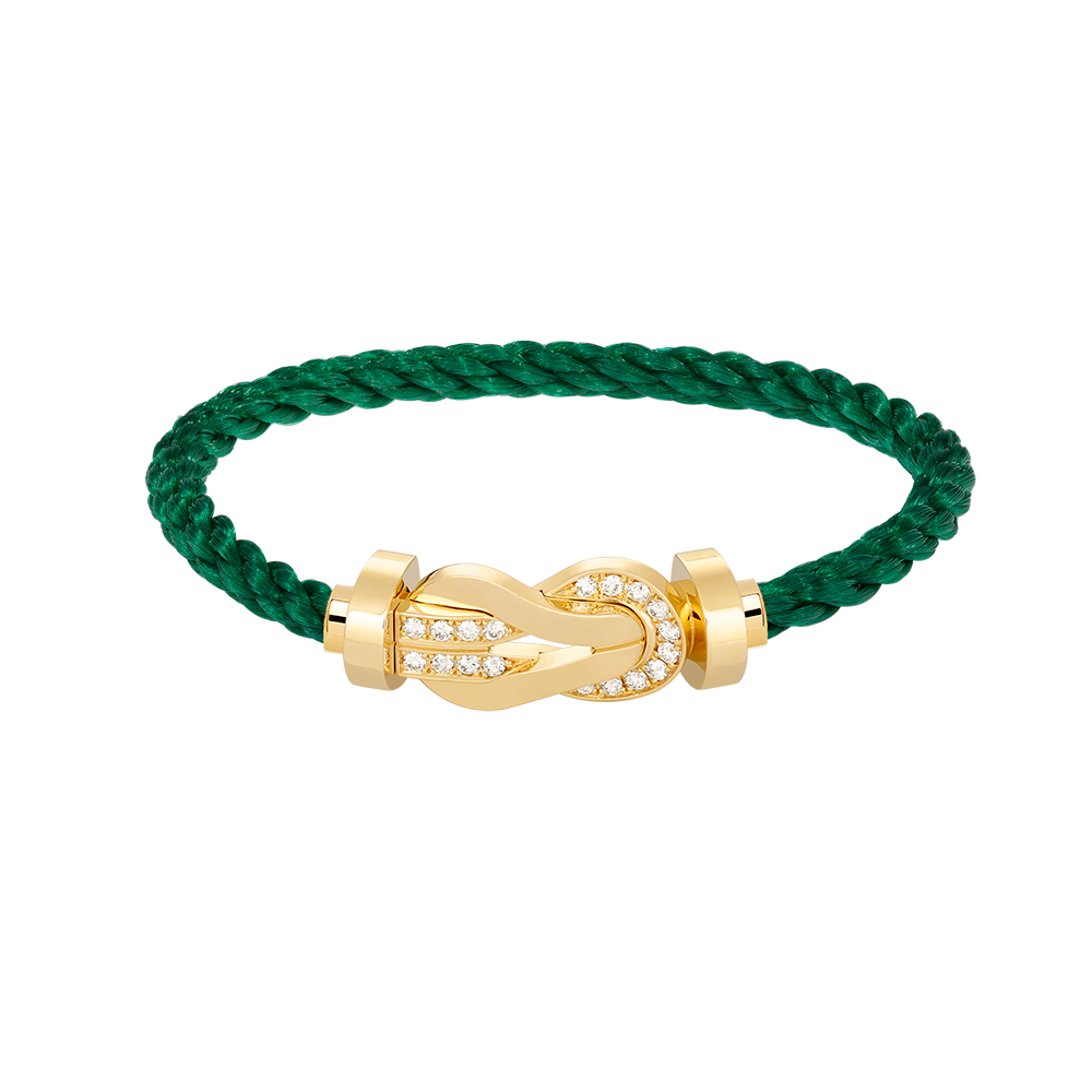 [Elowen jewelsry ]CHANCE LARGE 8 FIGURE BUCKLE HALF DIAMOND BRACELET GOLD