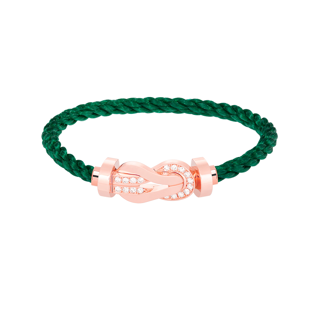 [Elowen jewelsry ]CHANCE LARGE 8 FIGURE BUCKLE HALF DIAMOND BRACELET ROSE GOLD