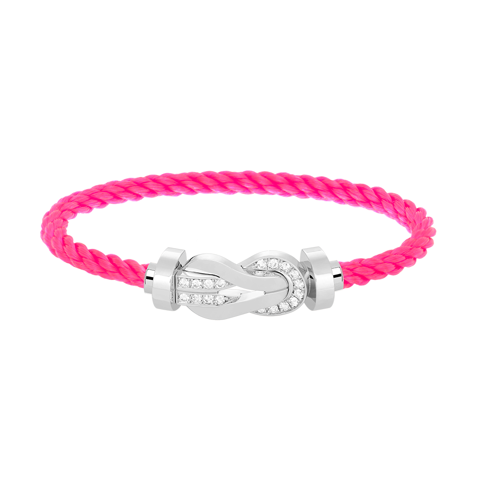 [Elowen jewelsry ]CHANCE LARGE 8 FIGURE BUCKLE HALF DIAMOND BRACELET SILVER