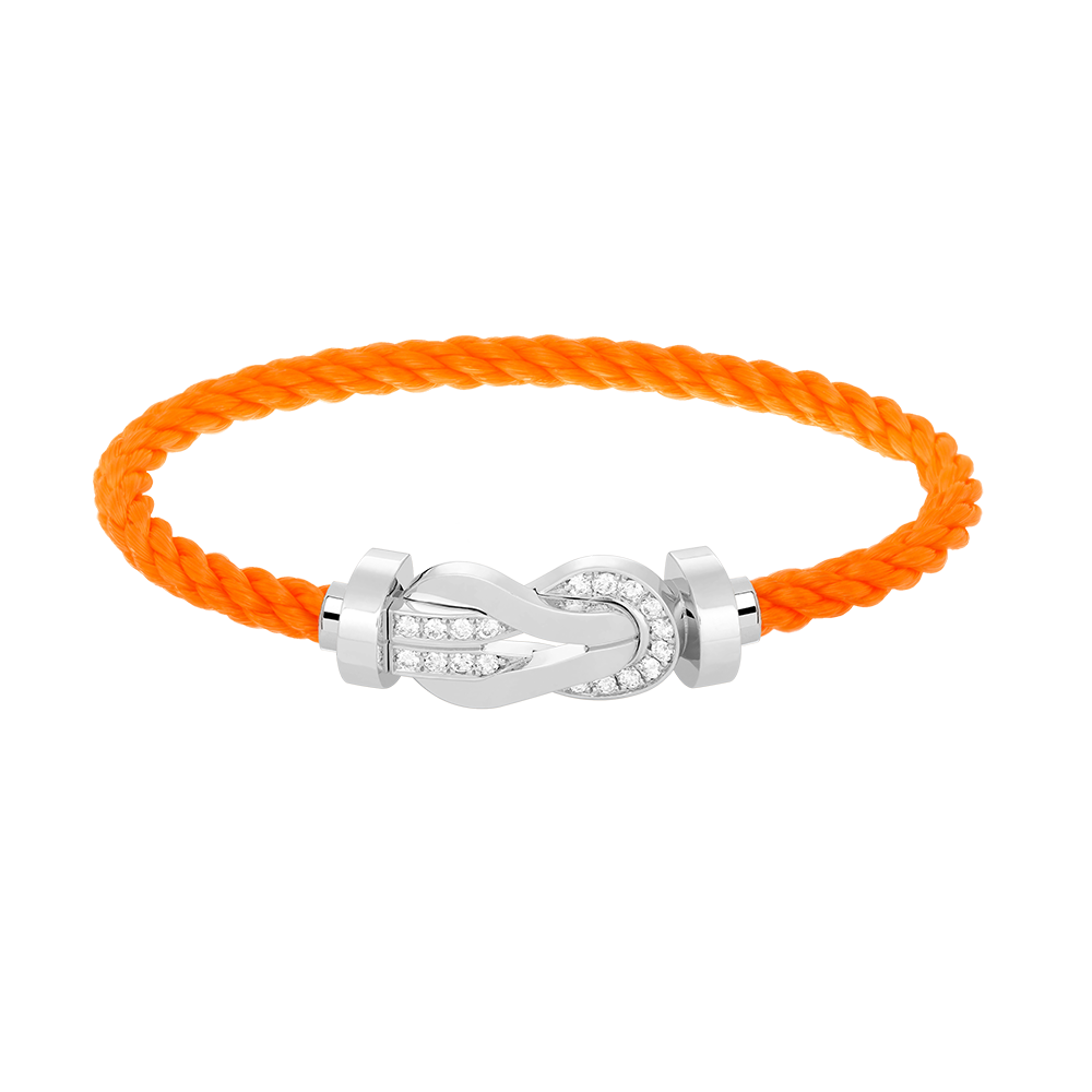 [Elowen jewelsry ]CHANCE LARGE 8 FIGURE BUCKLE HALF DIAMOND BRACELET SILVER