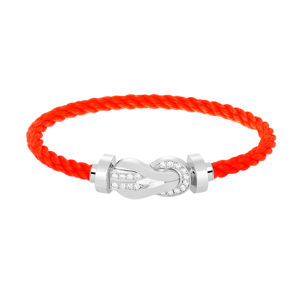 [Elowen jewelsry ]CHANCE LARGE 8 FIGURE BUCKLE HALF DIAMOND BRACELET SILVER