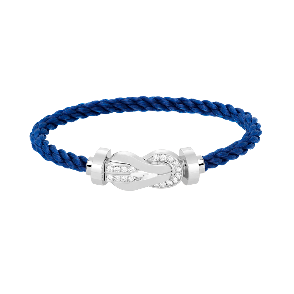 [Elowen jewelsry ]CHANCE LARGE 8 FIGURE BUCKLE HALF DIAMOND BRACELET SILVER