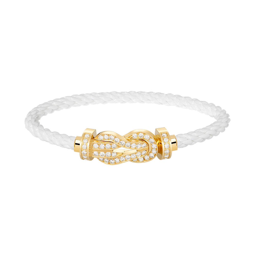 [Elowen jewelsry ]CHANCE LARGE 8 FIGURE BUCKLE FULLDIAMOND BRACELET GOLD