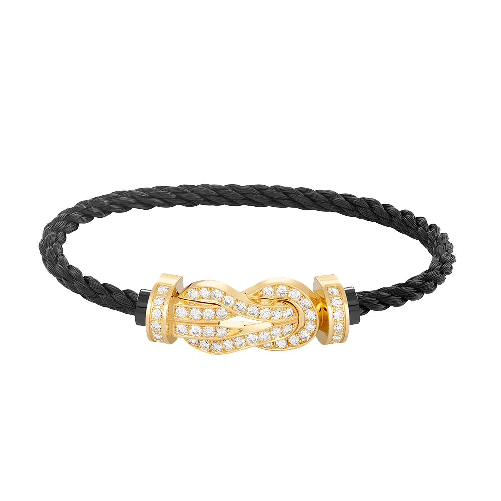 [Elowen jewelsry ]CHANCE LARGE 8 FIGURE BUCKLE FULLDIAMOND BRACELET GOLD