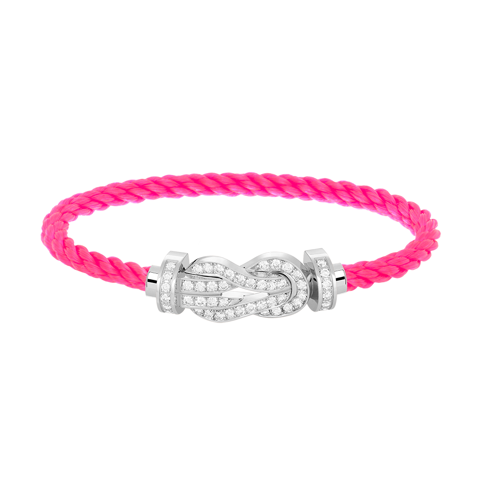 [Elowen jewelsry ]CHANCE LARGE 8 FIGURE BUCKLE FULL DIAMOND BRACELET SILVER