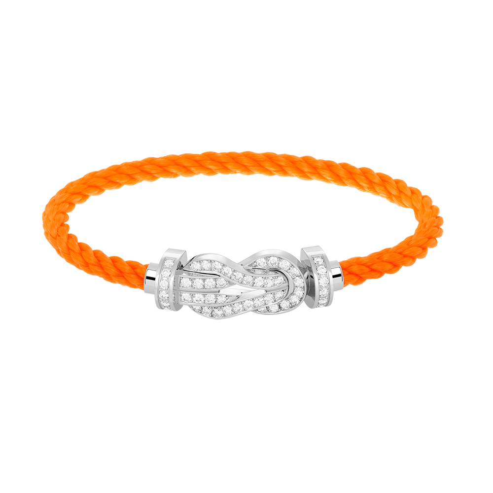 [Elowen jewelsry ]CHANCE LARGE 8 FIGURE BUCKLE FULL DIAMOND BRACELET SILVER