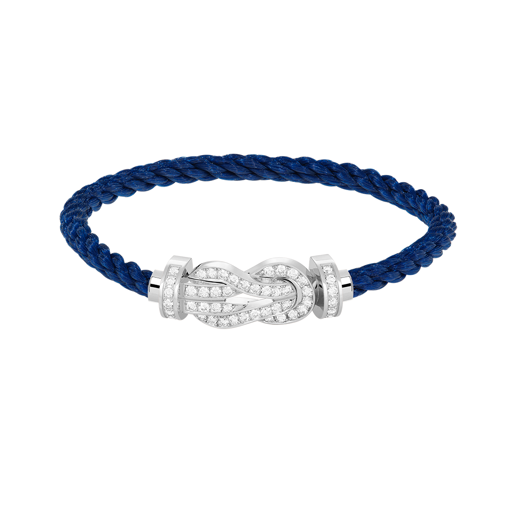 [Elowen jewelsry ]CHANCE LARGE 8 FIGURE BUCKLE FULL DIAMOND BRACELET SILVER