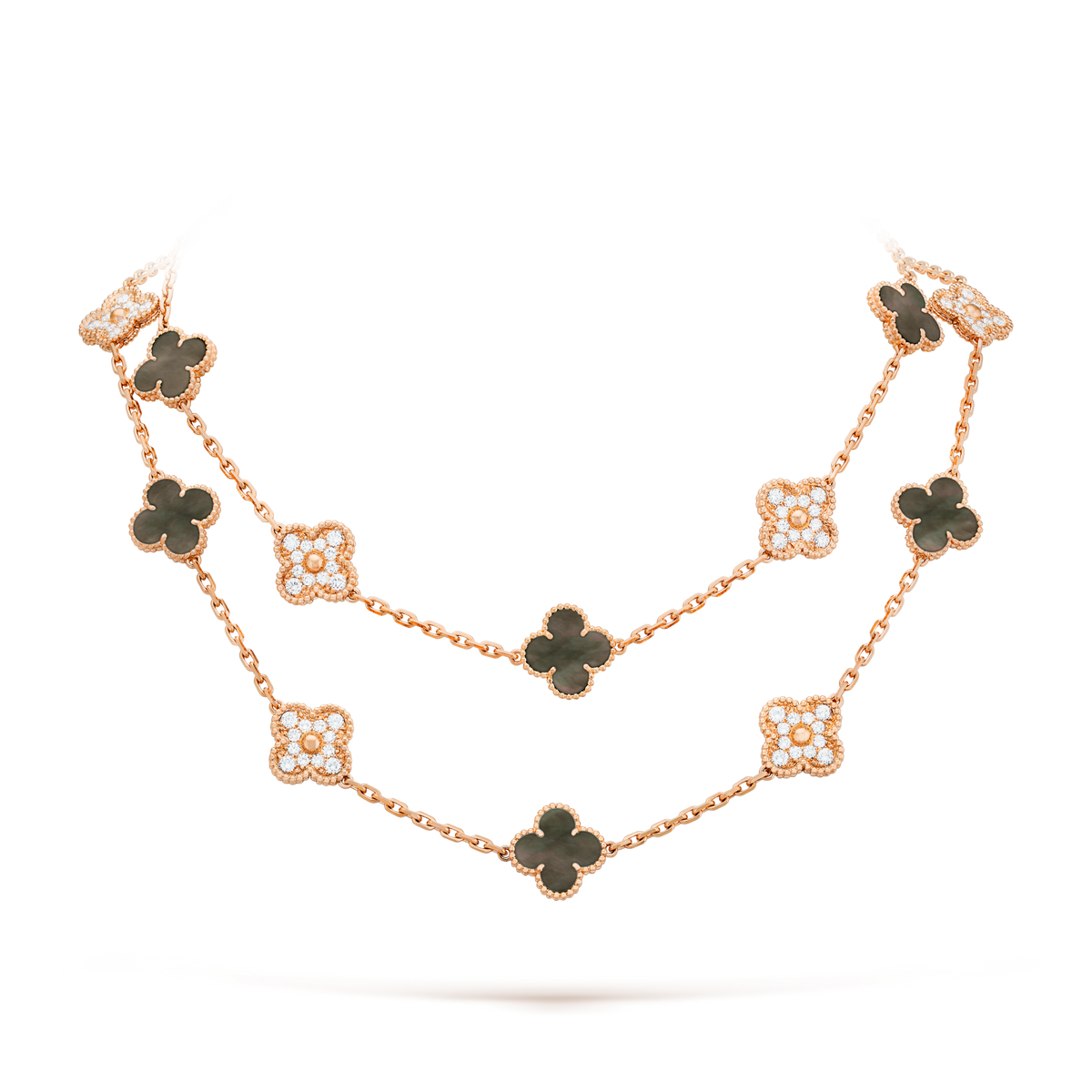{
  "Elowen jewelsry": "Elowen ジュエリー",
  "CLOVER 20 MOTIFS DARK MOP DIAMOND NECKLACE": "クローバー 20モチーフ ダークマザーオブパール ダイヤモンド ネックレス"
}