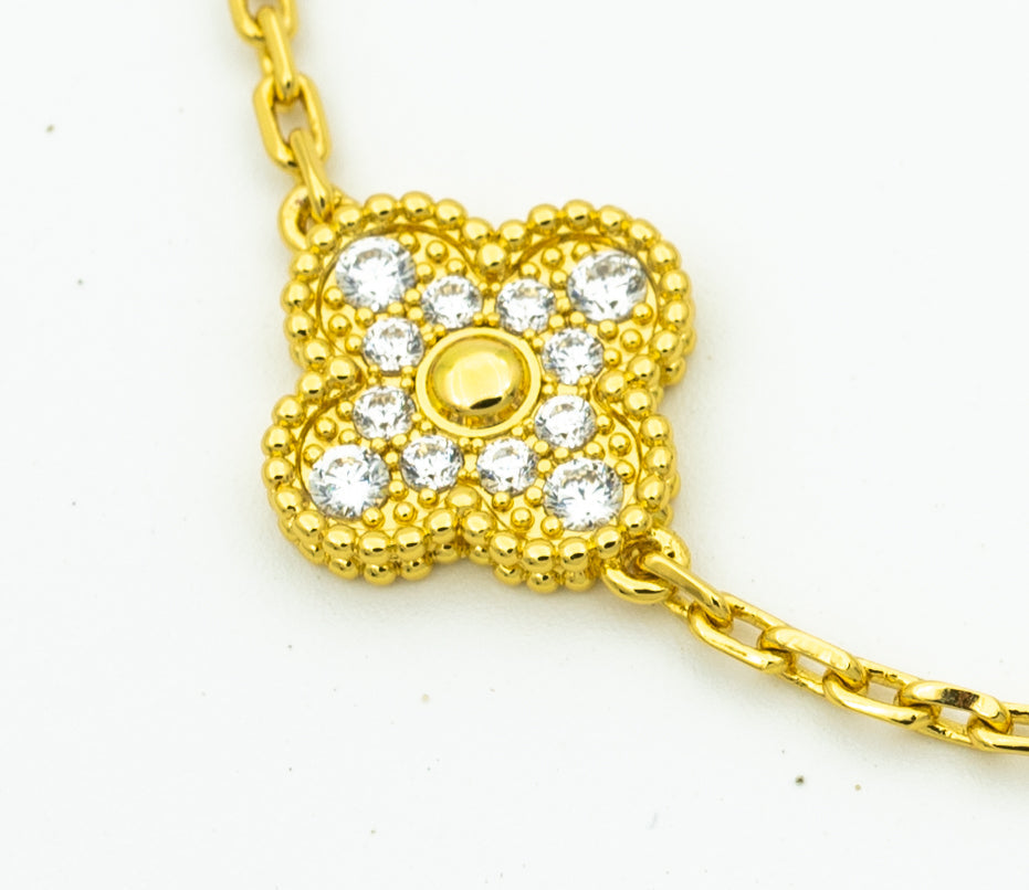[Elowen jewelsry ] クローバー 5モチーフ レーザーブレスレット コレクション