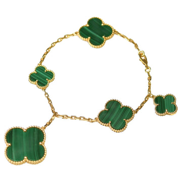 [Elowen jewelsry ]MAGIC CLOVER MALACHITE GOLD BRACELET 5 MOTIFS