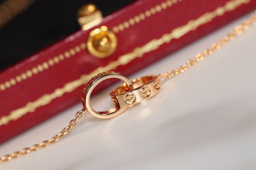 [Elowen Schmuck] LIEBESKETTE ROSÉGOLD UND SILBER