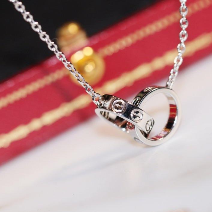 [Elowen Schmuck] LIEBESKETTE ROSÉGOLD UND SILBER