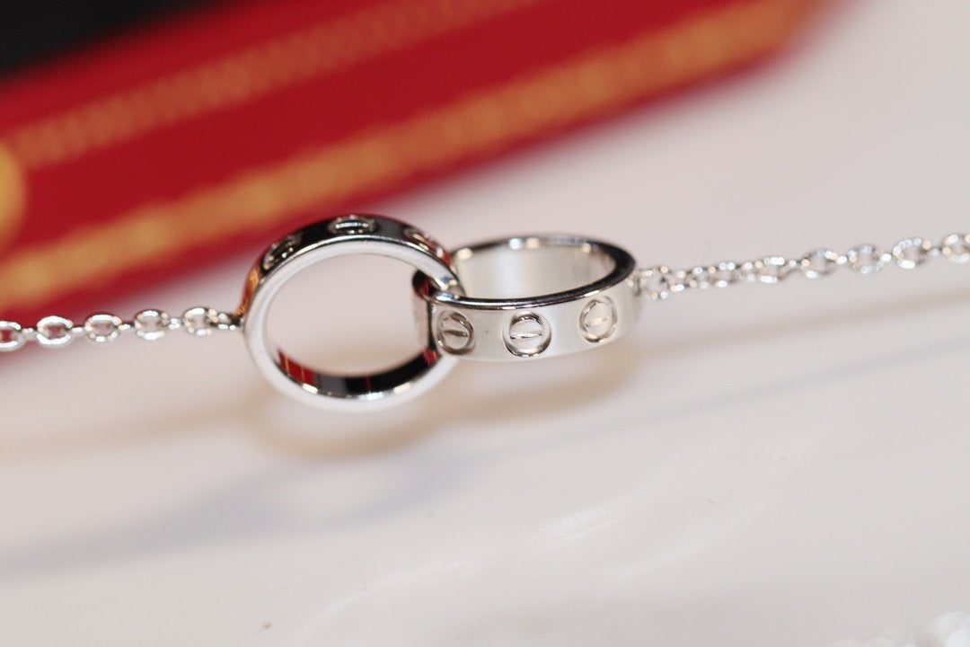 [Elowen Schmuck] LIEBESKETTE ROSÉGOLD UND SILBER