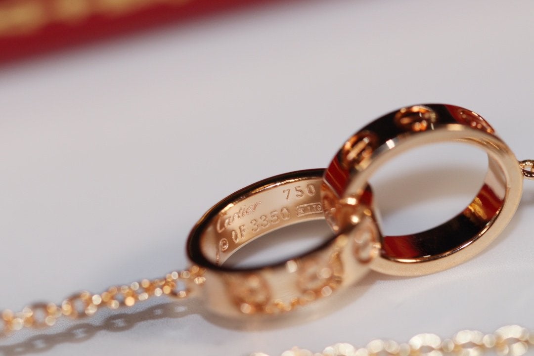 [Elowen Schmuck] LIEBESKETTE ROSÉGOLD UND SILBER