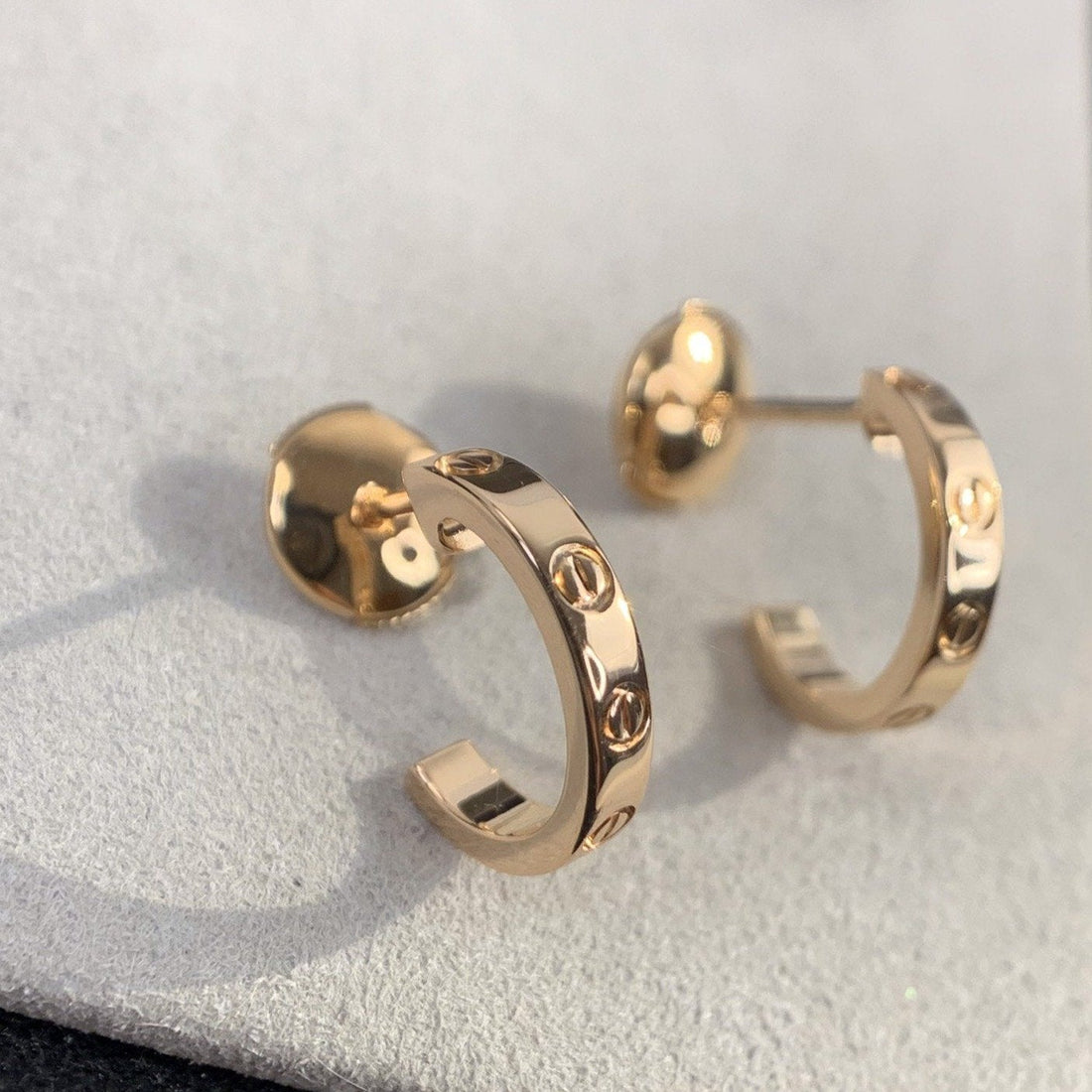 [Elowen jewelsry ]LOVE EARRINGS 2.65MM PINK GOLD