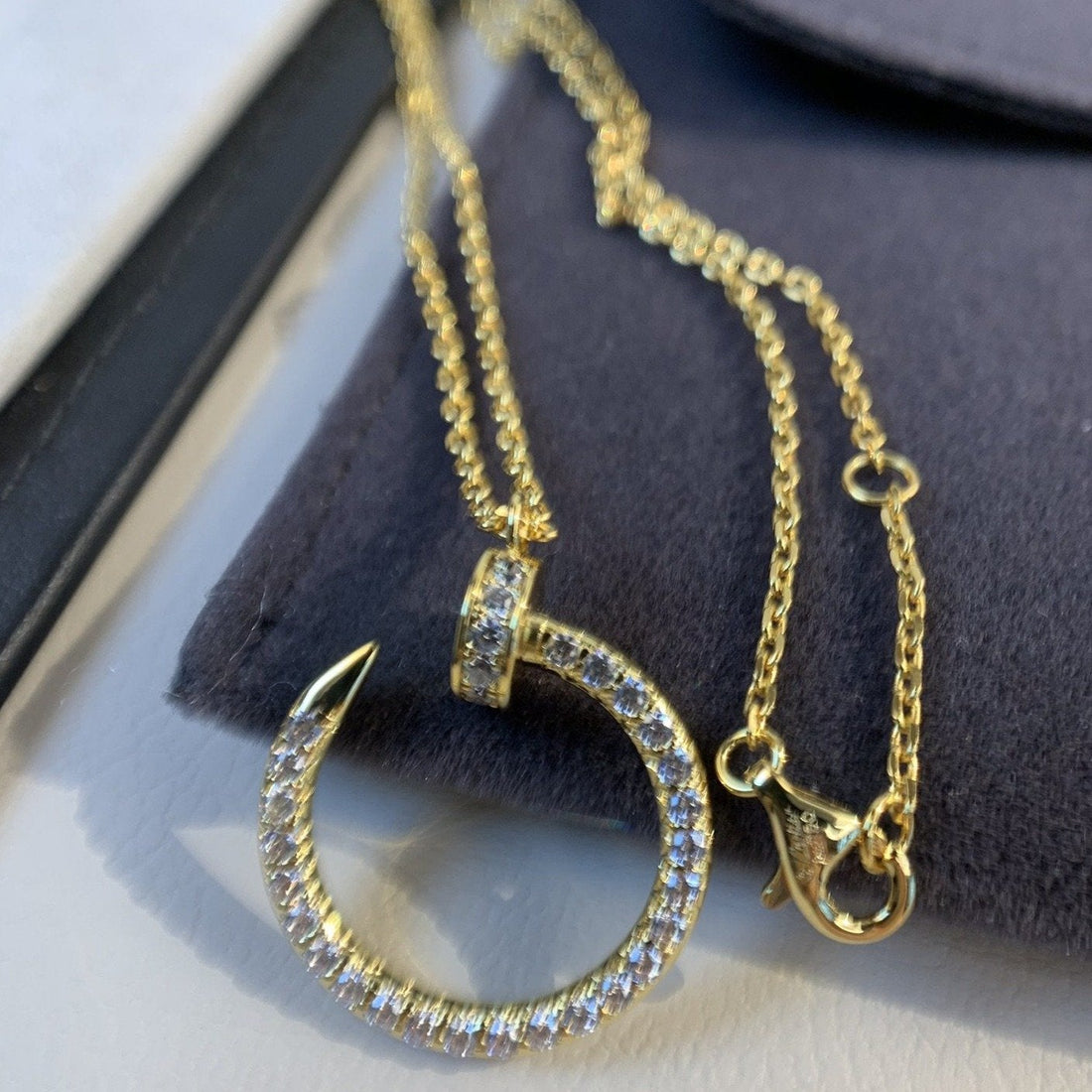 [Elowen jewelsry ]JUSTE NECKLACE GOLD DIAMONDS
