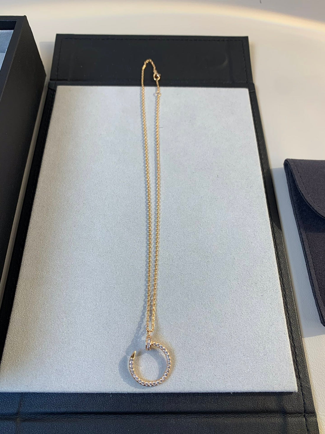 [Elowen jewelsry ]JUSTE NECKLACE PINK GOLD DIAMONDS
