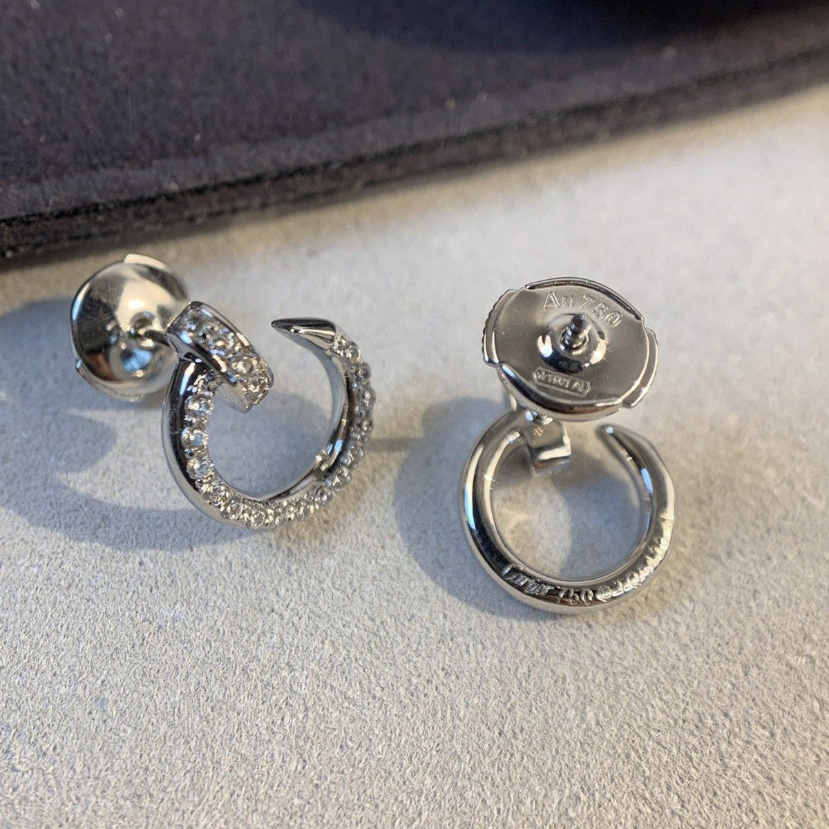 [Elowen jewelsry ]JUSTE EARRINGS SILVER DIAMONDS
