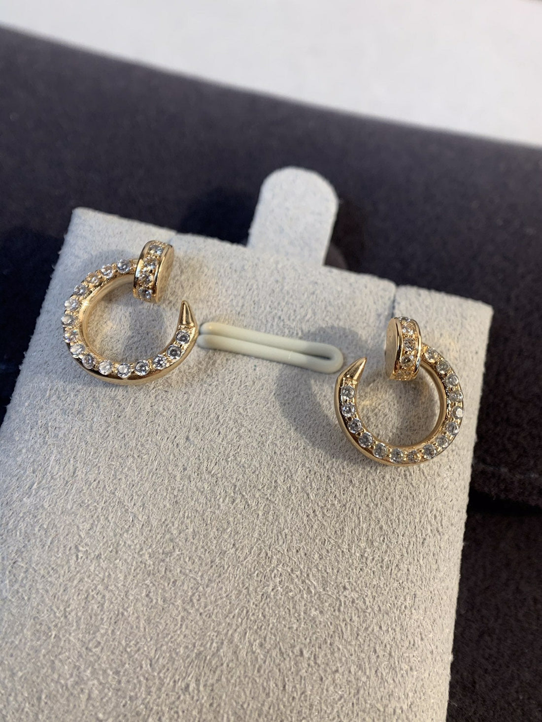 [Elowen jewelsry ]JUSTE EARRINGS GOLD DIAMONDS