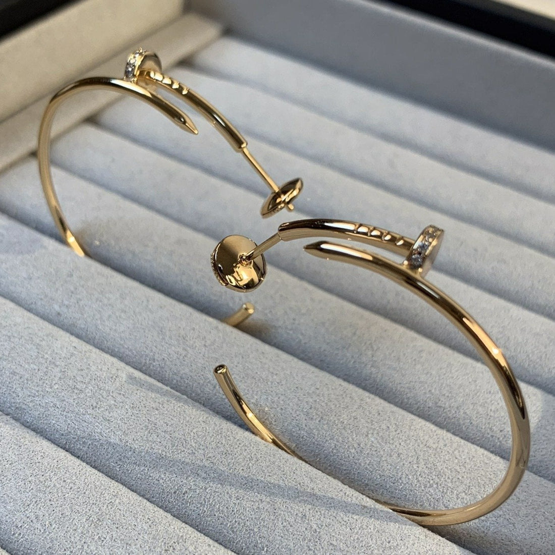 [Elowen jewelsry ]JUSTE EARRINGS GOLD DIAMONDS 1.8MM