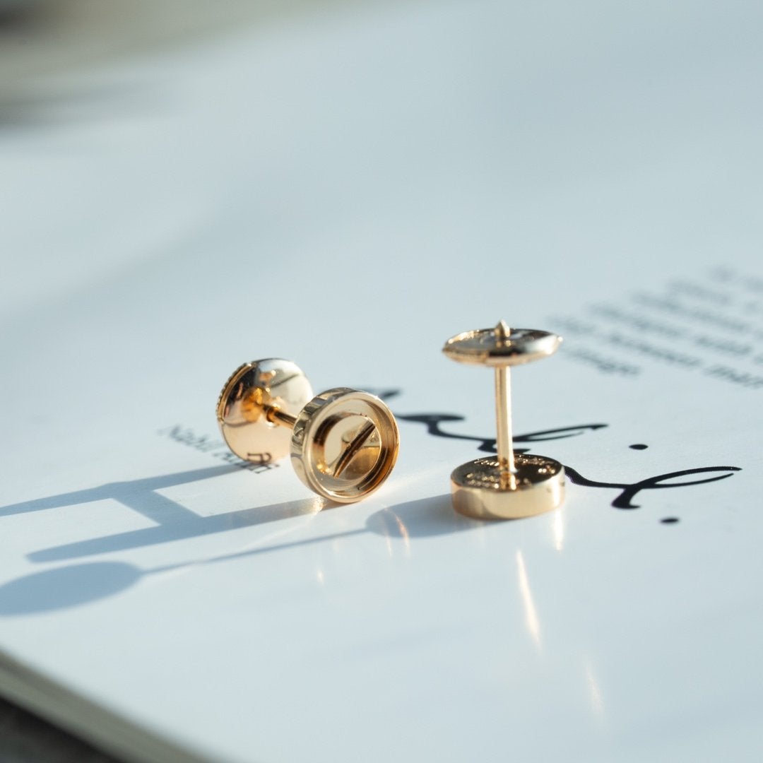 [Elowen jewelsry ]LOVE EARRINGS PINK GOLD 10MM
