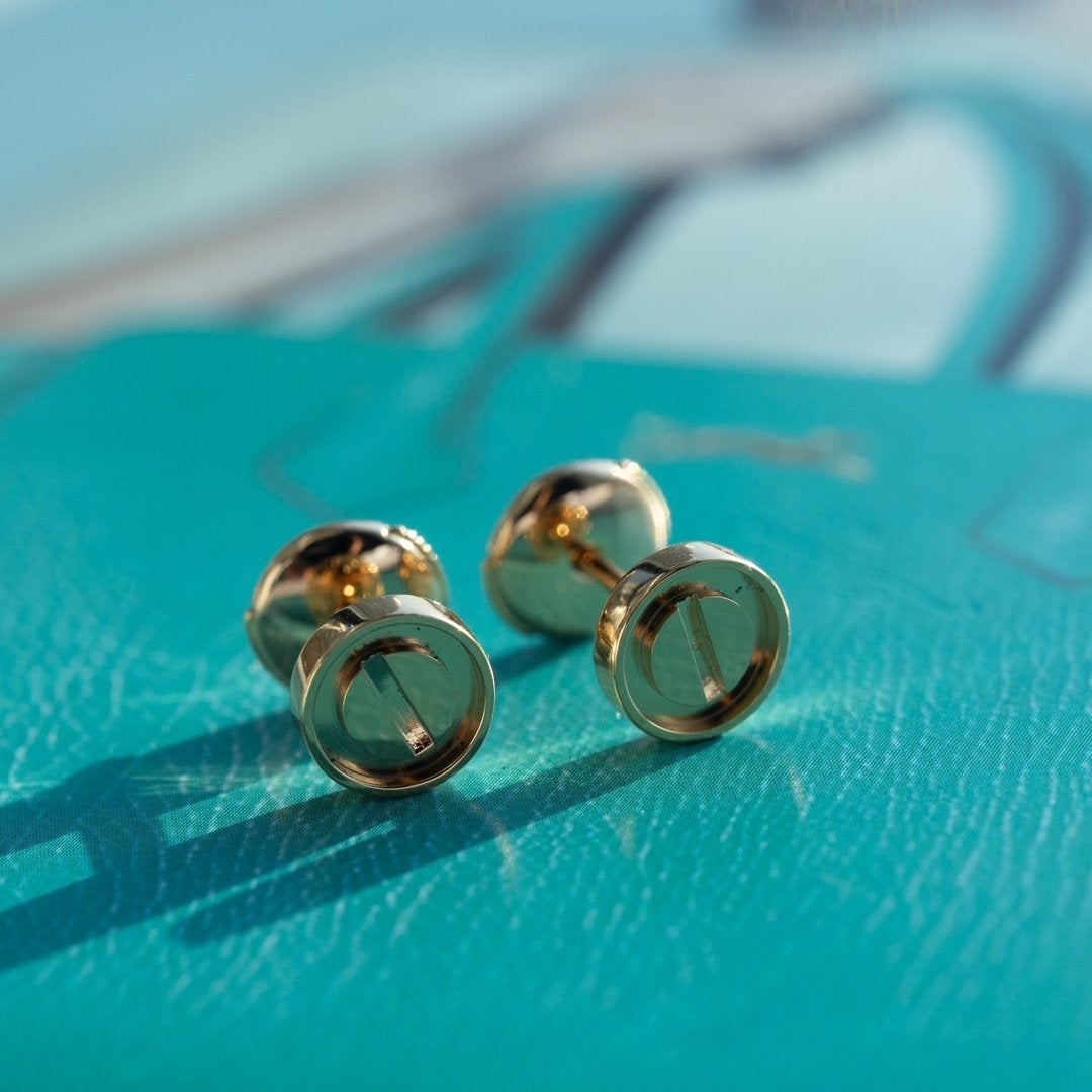 [Elowen jewelsry ]LOVE EARRINGS PINK GOLD 10MM