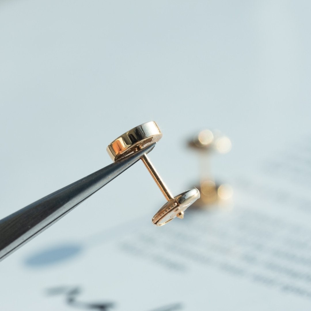 [Elowen jewelsry ]LOVE EARRINGS PINK GOLD 10MM
