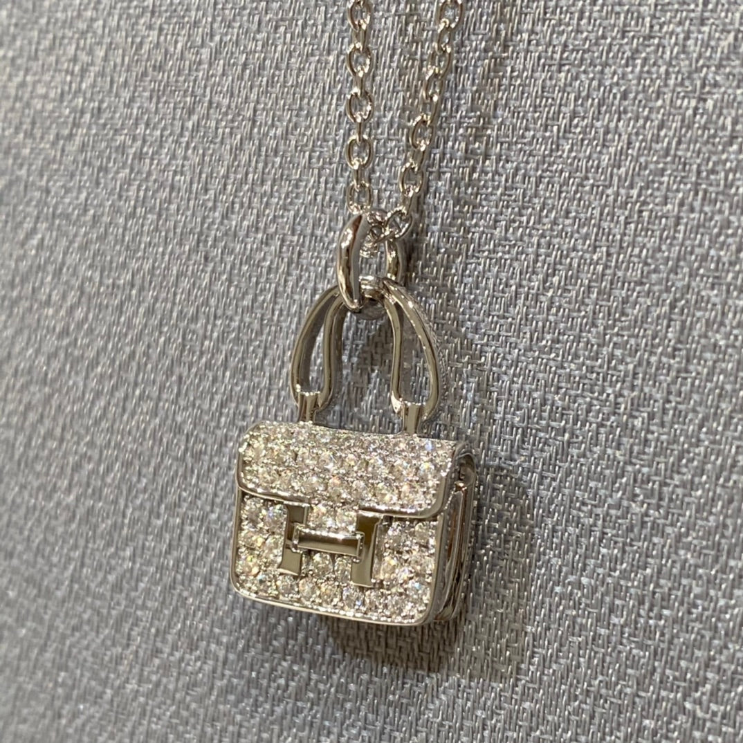 [Elowen jewelsry ]CONSTANCE PEDANT DIAMOND NECKLACE