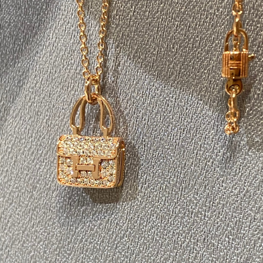 [Elowen jewelsry ]CONSTANCE PEDANT DIAMOND NECKLACE