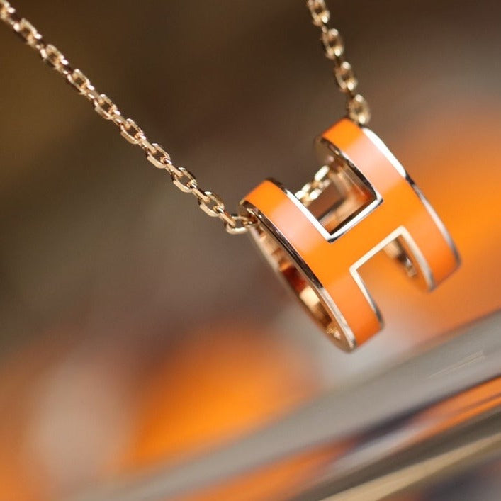 [Elowen Schmuck] POP H Anhänger Roségold