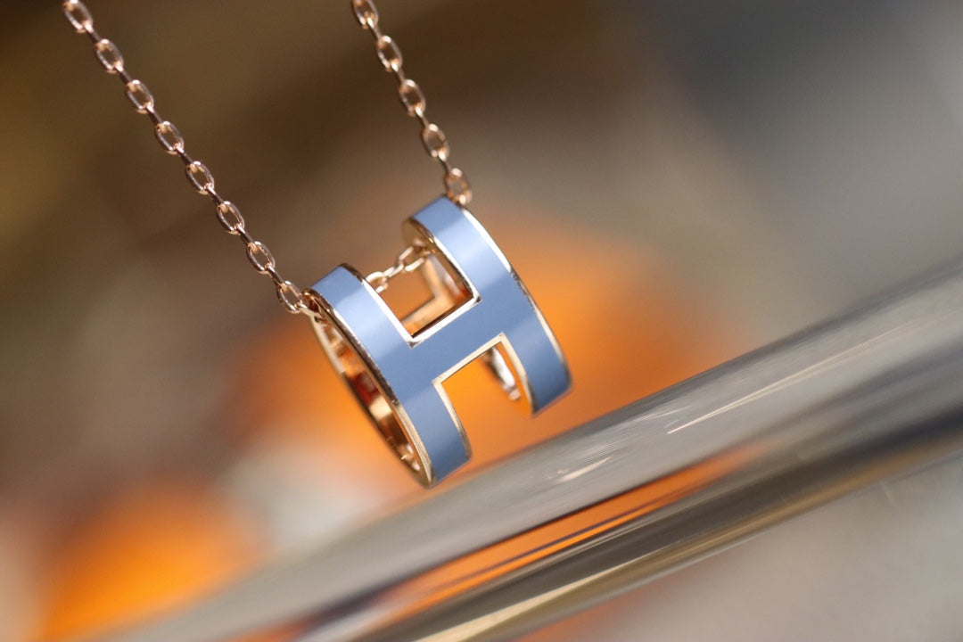 [Elowen Schmuck] POP H Anhänger Roségold