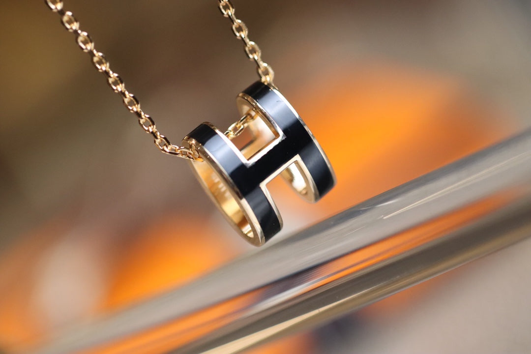 [Elowen Schmuck] POP H Anhänger Roségold