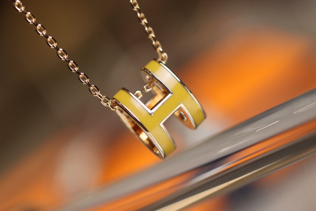 [Elowen Schmuck] POP H Anhänger Roségold