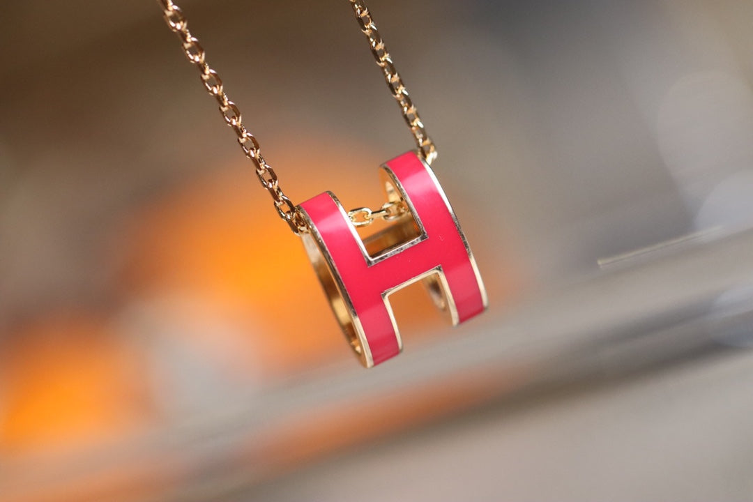 [Elowen Schmuck] POP H Anhänger Roségold