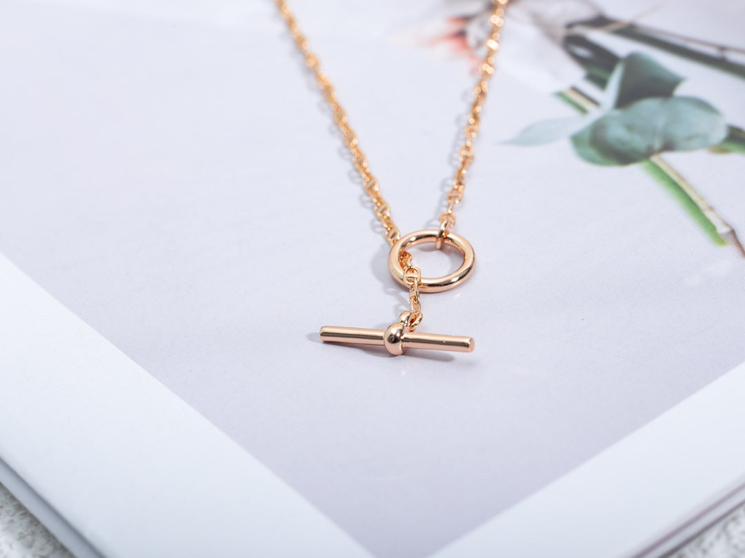 [Elowen jewelsry ]ECHAPPEE NECKLACE PINK GOLD