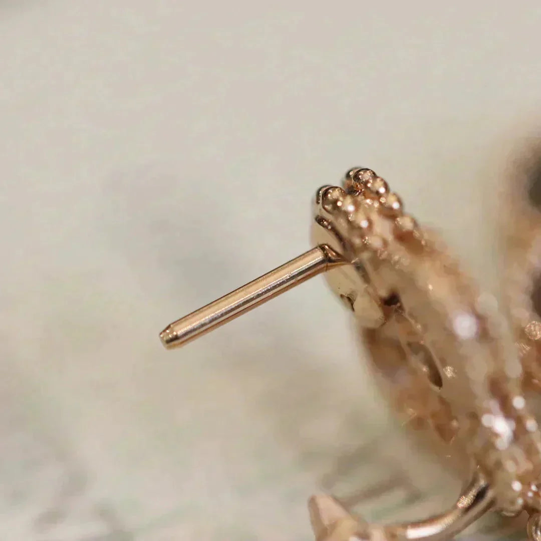 [Elowen jewelsry ]CLOVER MEDIUM 1 MOTIFS FUll DIAMOND EARRINGS