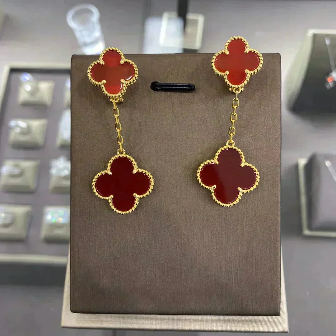 [Elowen jewelsry ]CLOVER 2 MOTIFS  EARRINGS (MULTIPLE CHOICESC