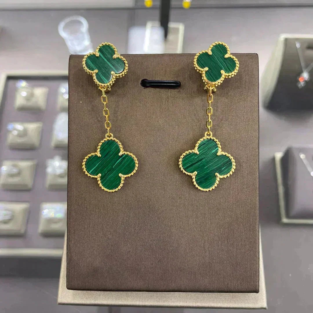 [Elowen jewelsry ]CLOVER 2 MOTIFS  EARRINGS (MULTIPLE CHOICESC